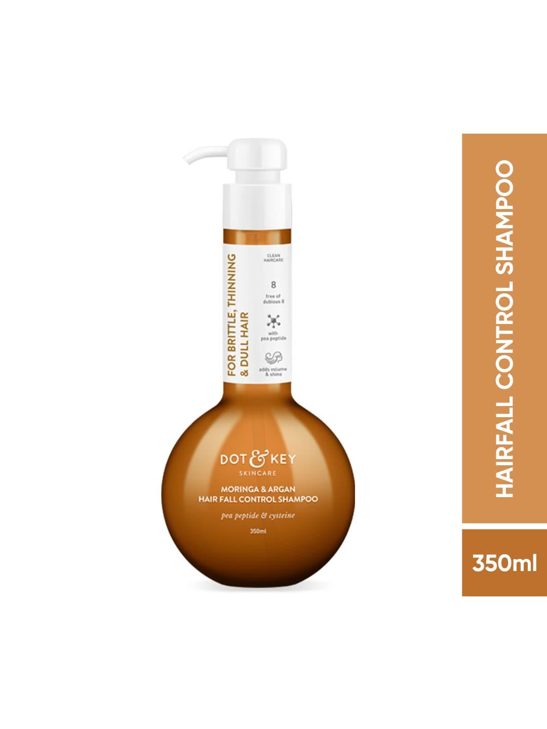 DOT & KEY Argan Oil Hairfall Control Shampoo with Moringa & Keratin for Dry Hair - 350 ml