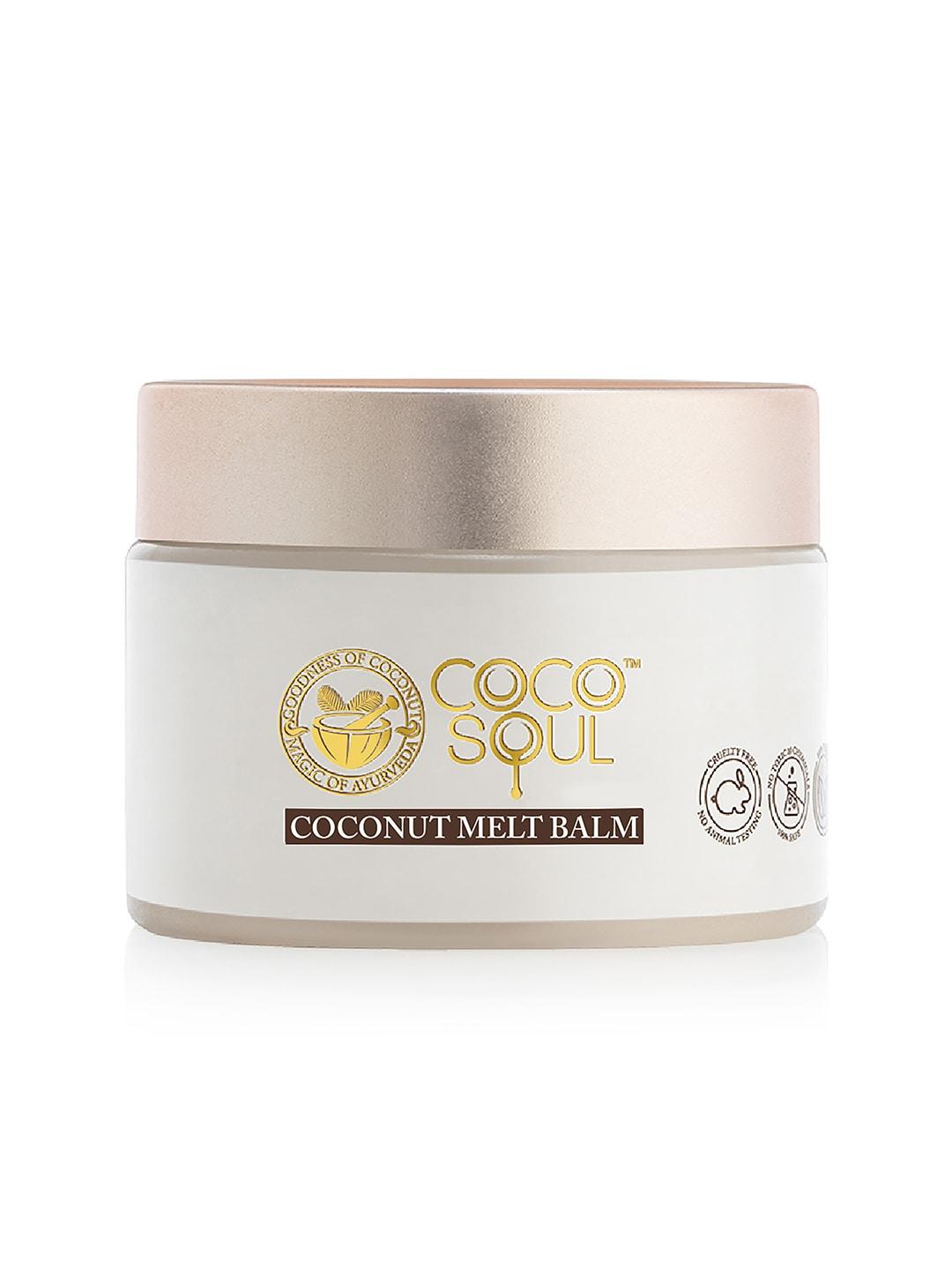 Coco Soul 100% Natural Actives Coconut Melt Balm Body Moisturiser - 50g