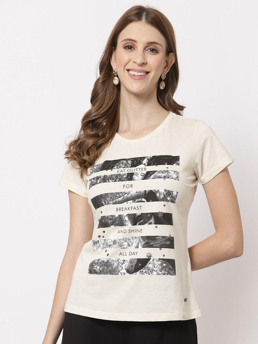 juelle-women-off-white-printed-top