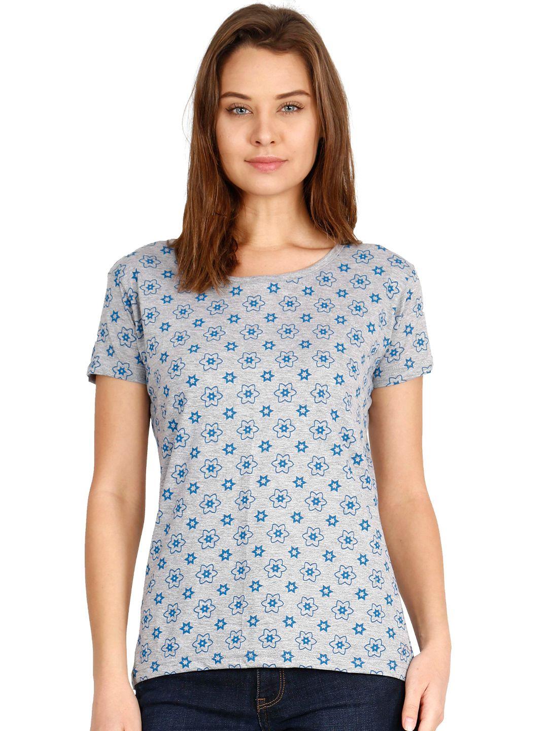 fleximaa-women-grey-floral-printed-cotton-t-shirt