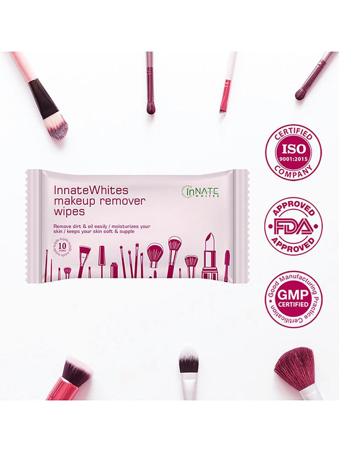InnateWhites Pack of 11 Unscented Makeup Remover Wipes 10 Pulls Per Pack