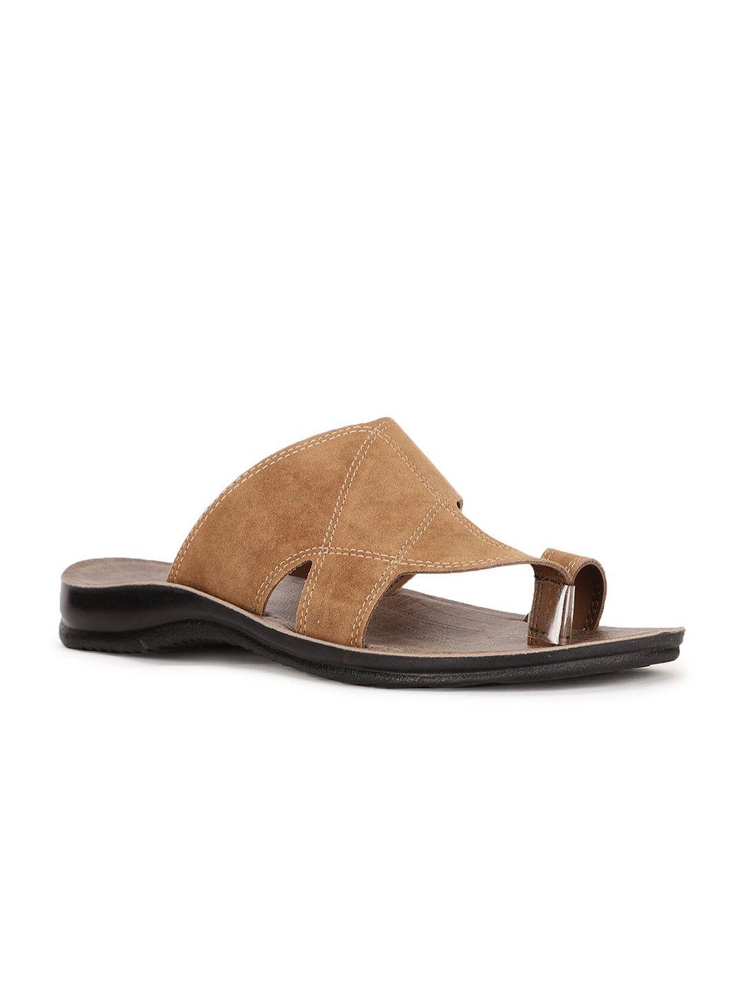 Bata Men Brown Solid Comfort Sandals