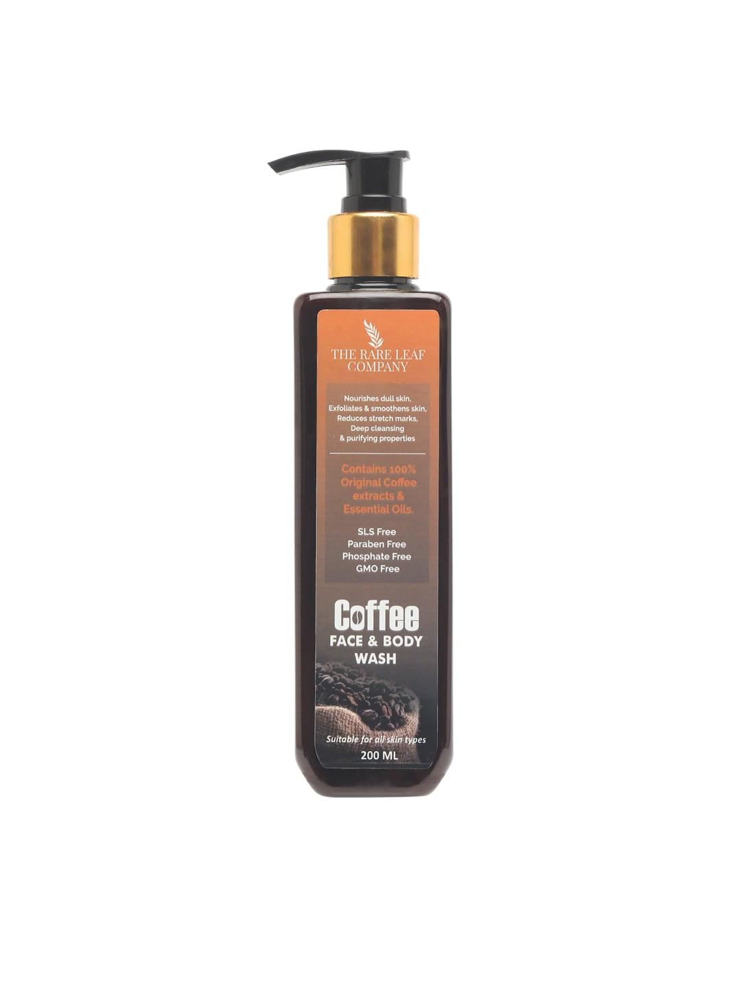 THE RARE LEAF COMPANY Coffee Face & Body Wash with Essential Oils - 200 ml