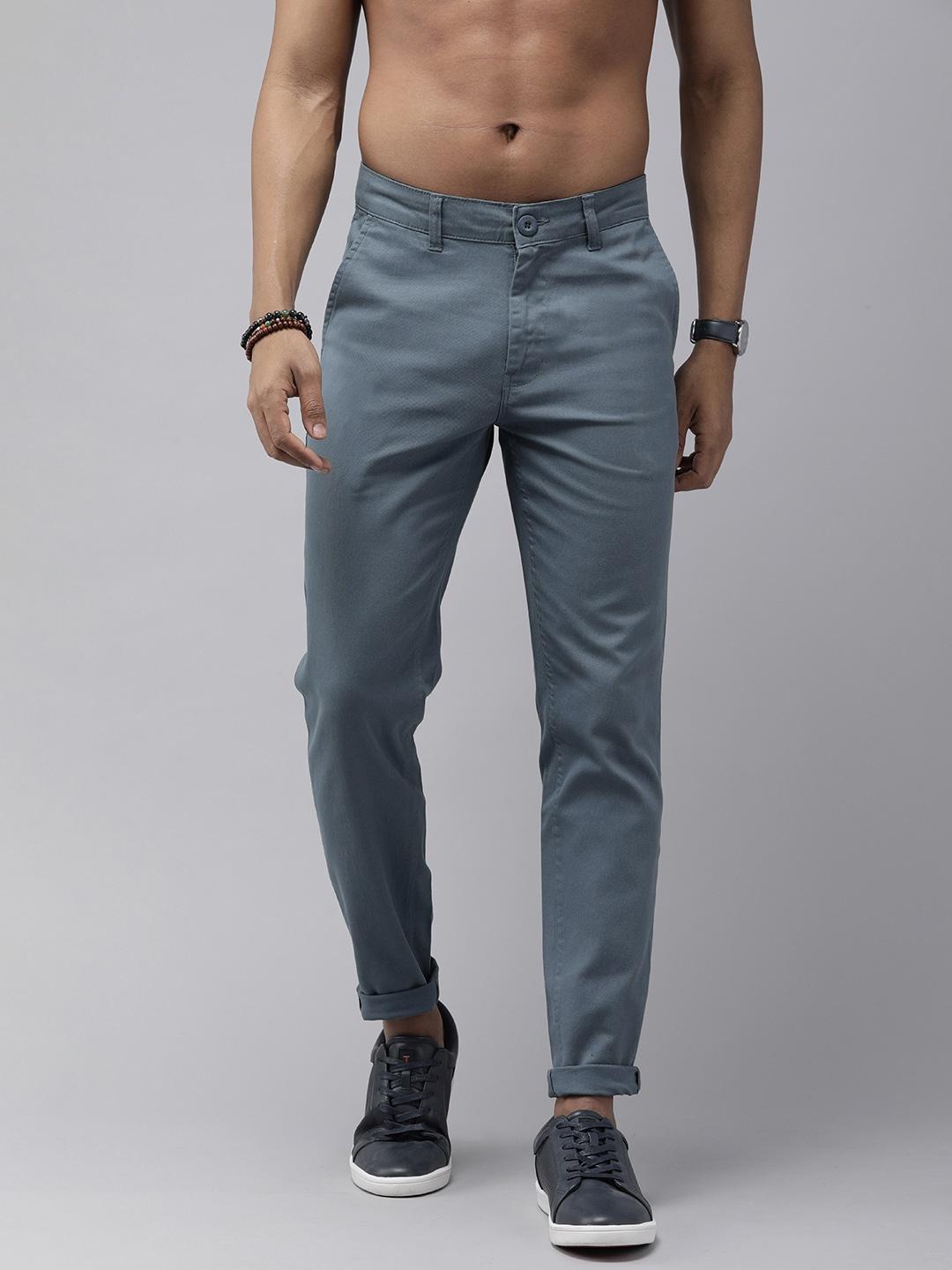 roadster-men-blue-straight-fit-solid-trousers