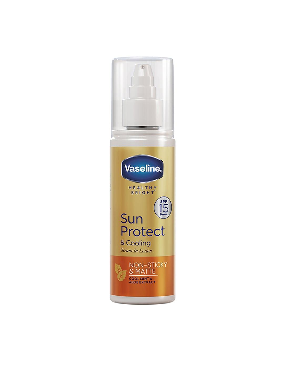 Vaseline Sun Protect & Cooling SPF 15 Body Serum Lotion with Mint & Aloe Extracts - 180ml