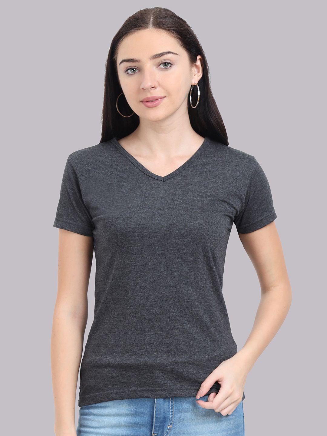 fleximaa-women-charcoal-v-neck-t-shirt
