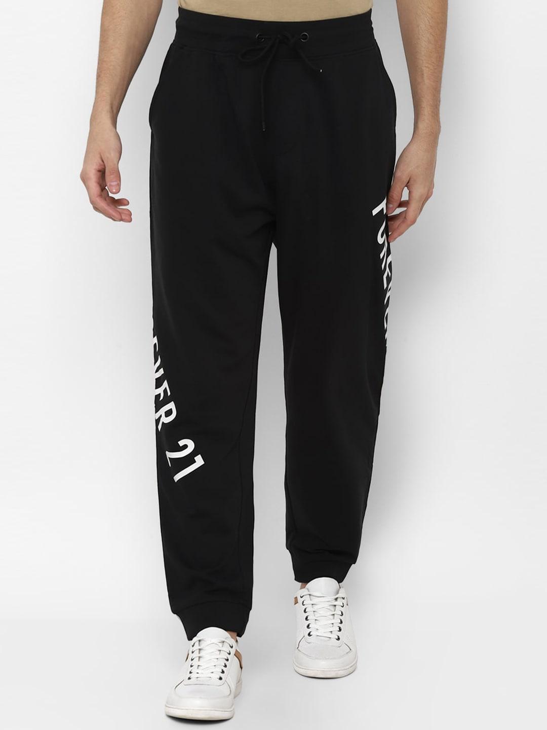 forever-21-men-black-printed-joggers-trousers