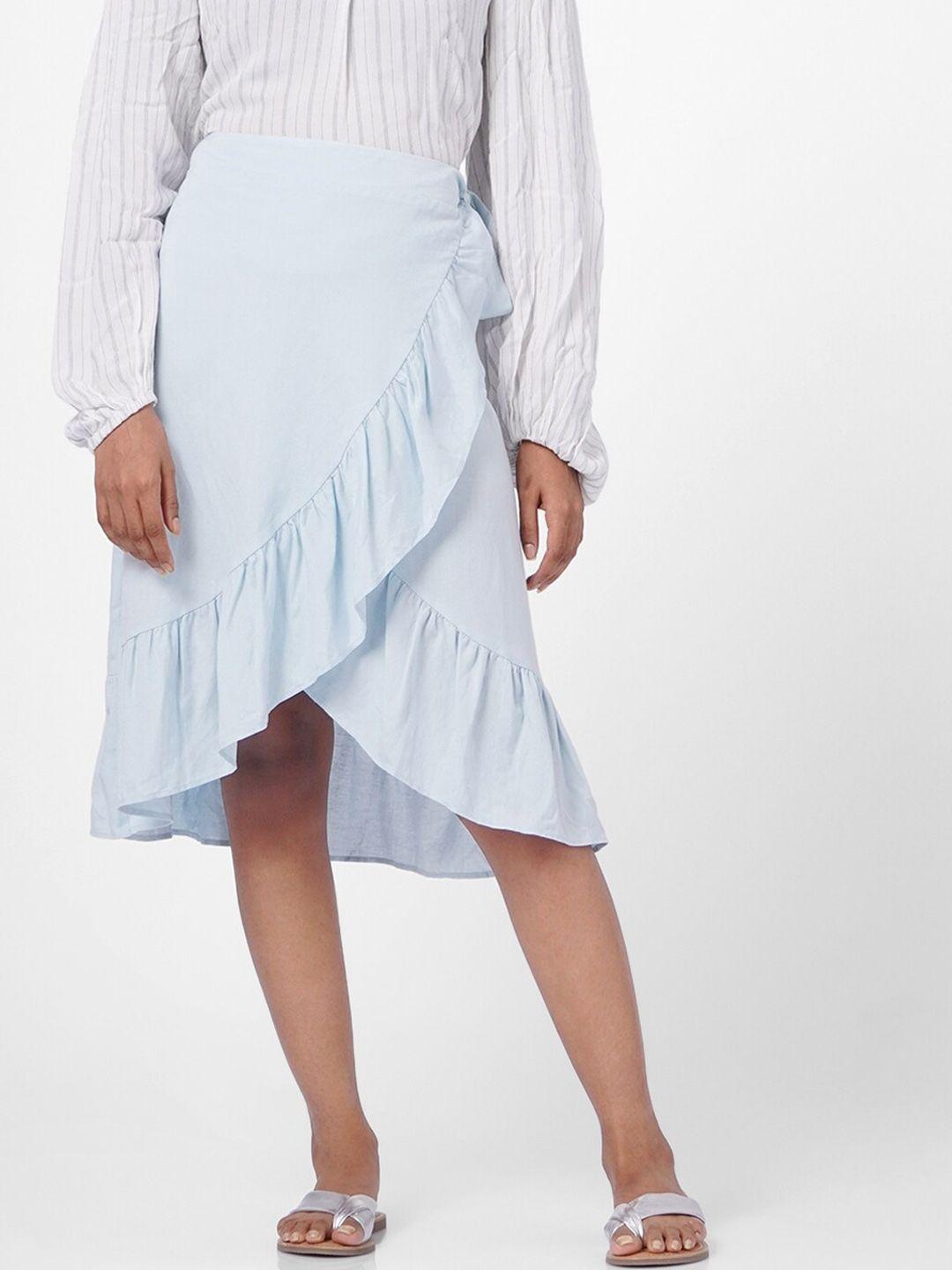 vero-moda-women-blue-solid-knee-length-wrap-skirt