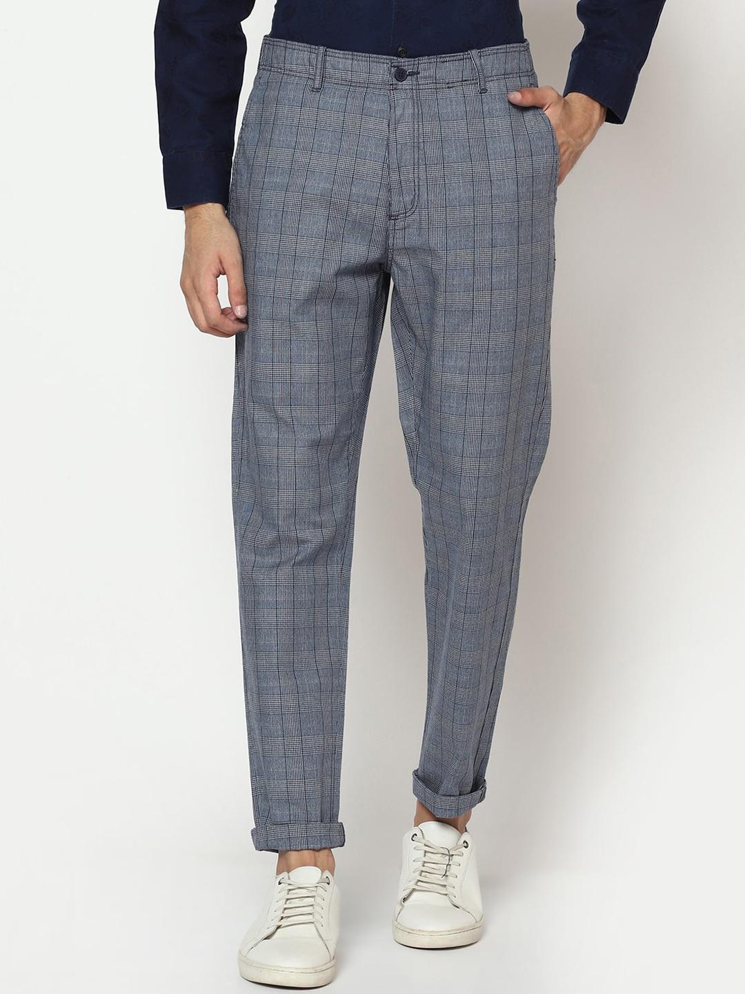 blackberrys-men-navy-blue-checked-arise-regular-fit-trousers