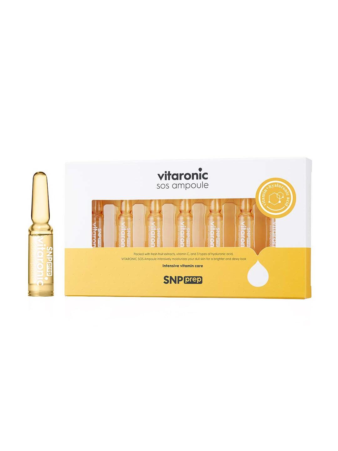 SNP Prep Vitaronic SOS Ampoule with Vitamin Complex & Hyaluronic Acid- 7 Vials- 1.5ml each