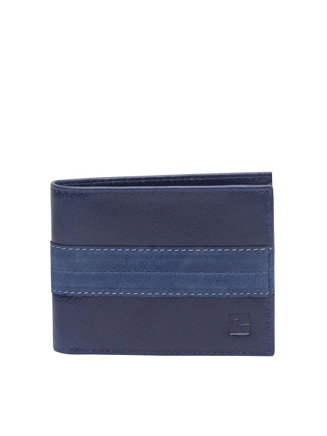 spykar-men-navy-blue-solid-leather-two-fold-wallet