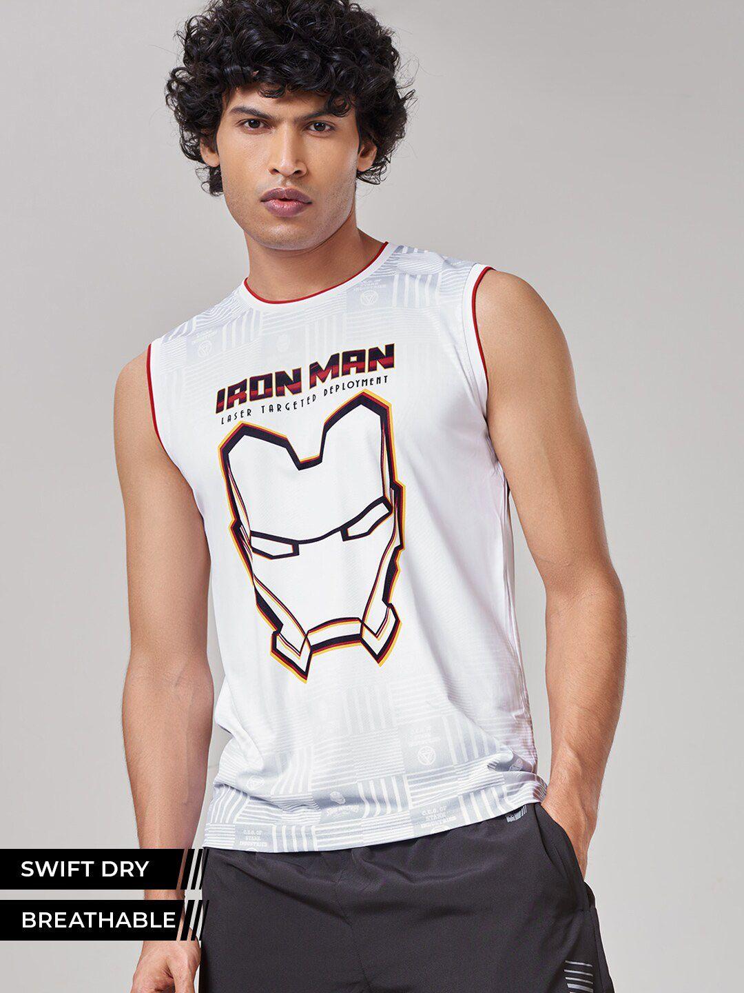 The Souled Store Men White Printed  Innerwear Vests