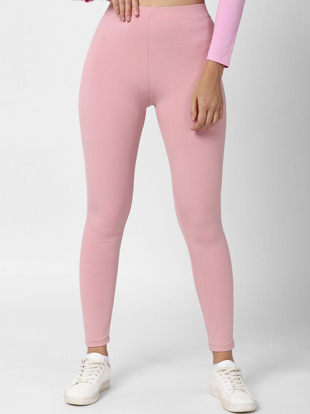 forever-21-women-pink-solid-ankle-length-leggings