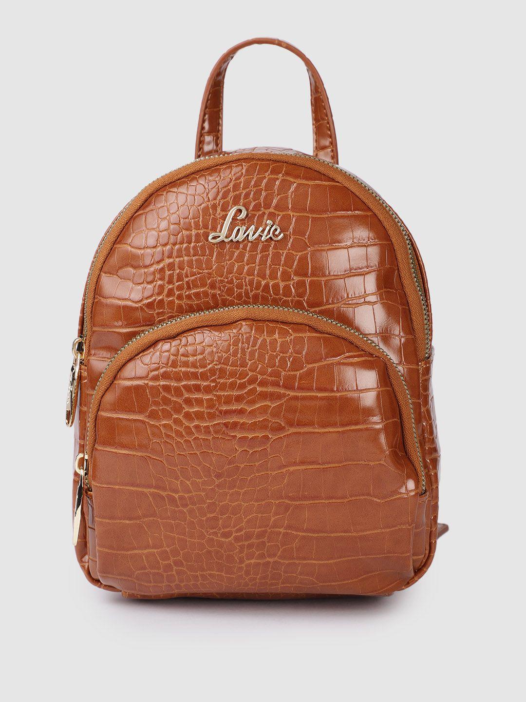 lavie-women-tan-animal-textured-backpack