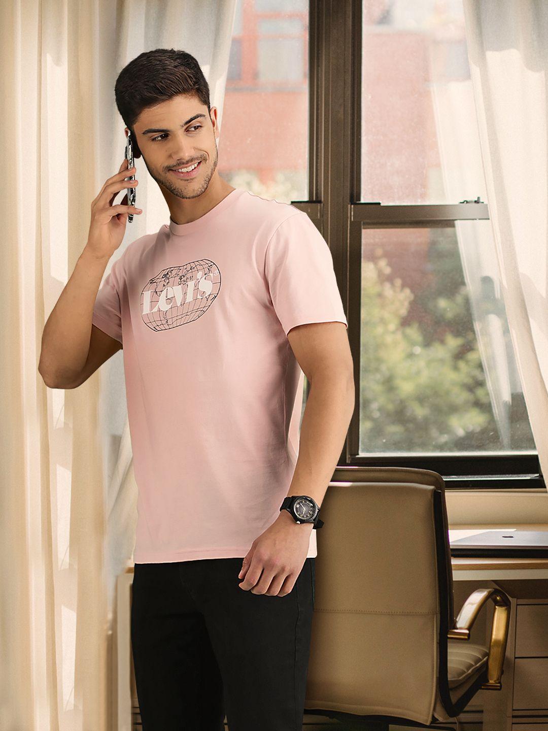 levis-men-pink-brand-logo-printed-pure-cotton-t-shirt