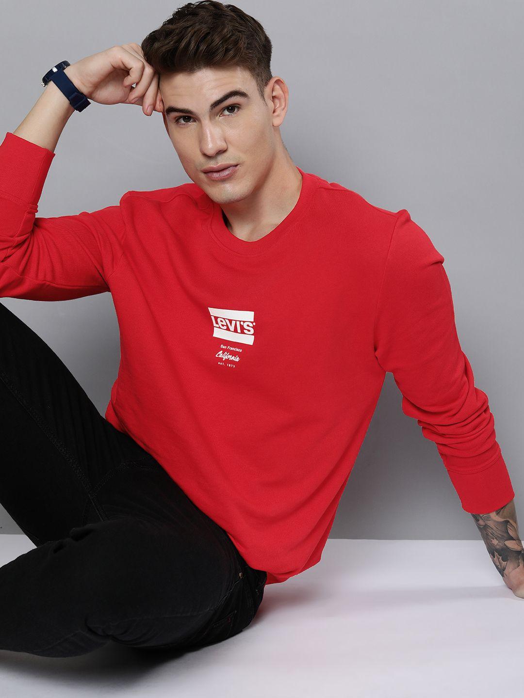levis-men-red-printed-pure-cotton-sweatshirt
