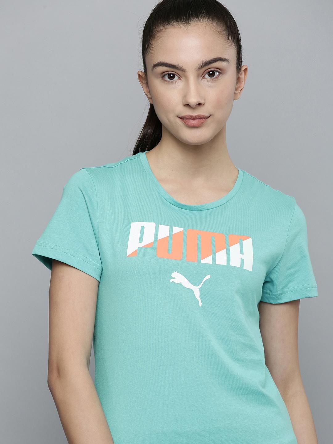 Puma Brand Logo Printed Pure Cotton Regular Fit T-shirt