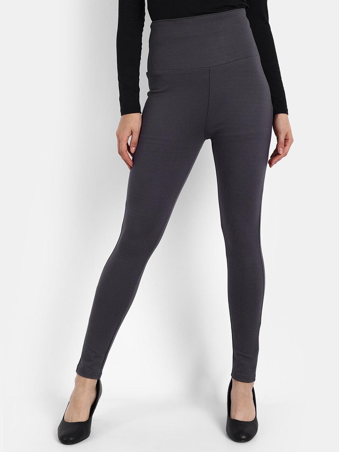 next-one-women-grey-solid-skinny-fit-jeggings