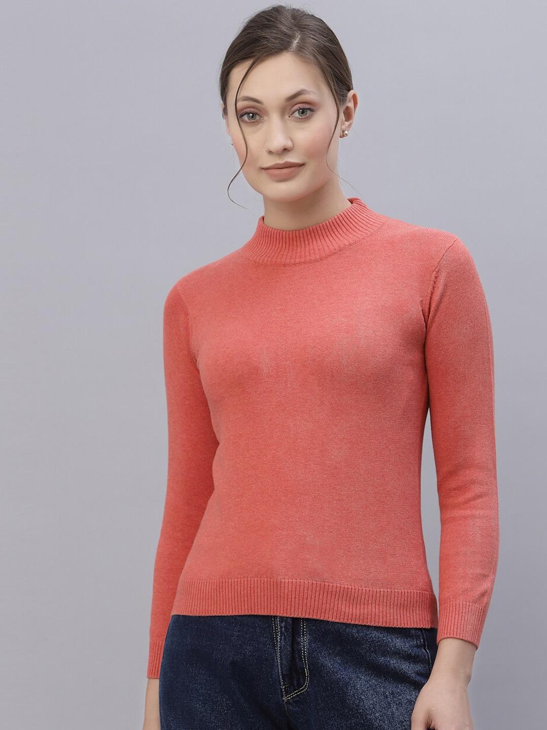 style-quotient-women-coral-cotton-pullover