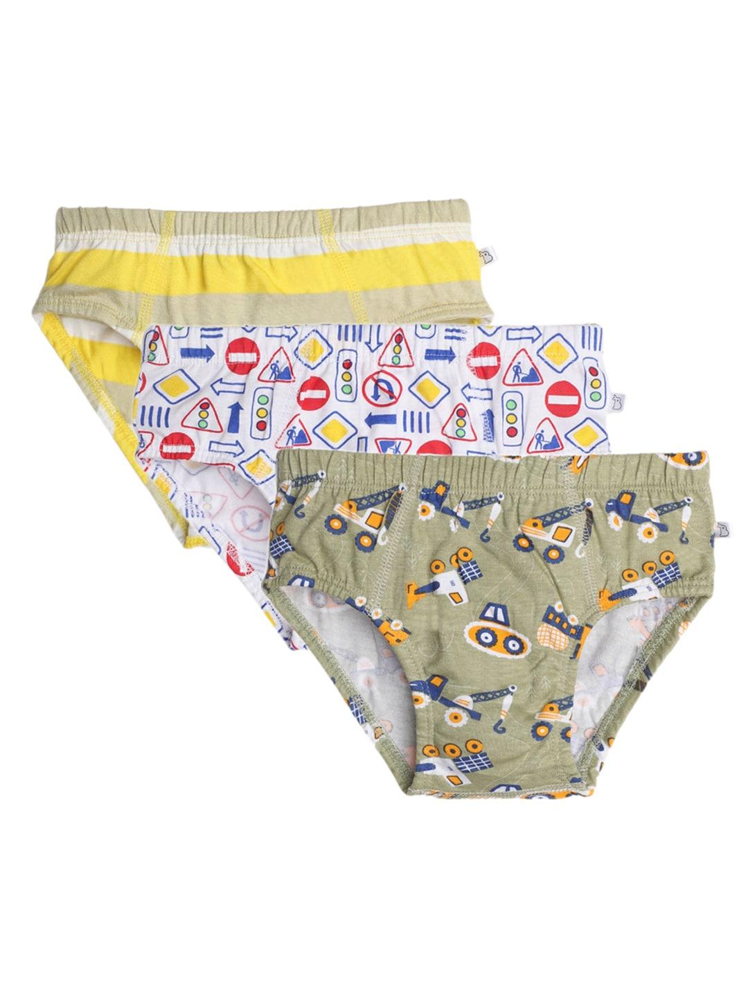 SuperBottoms Boys Pack of 3 Printed Briefs