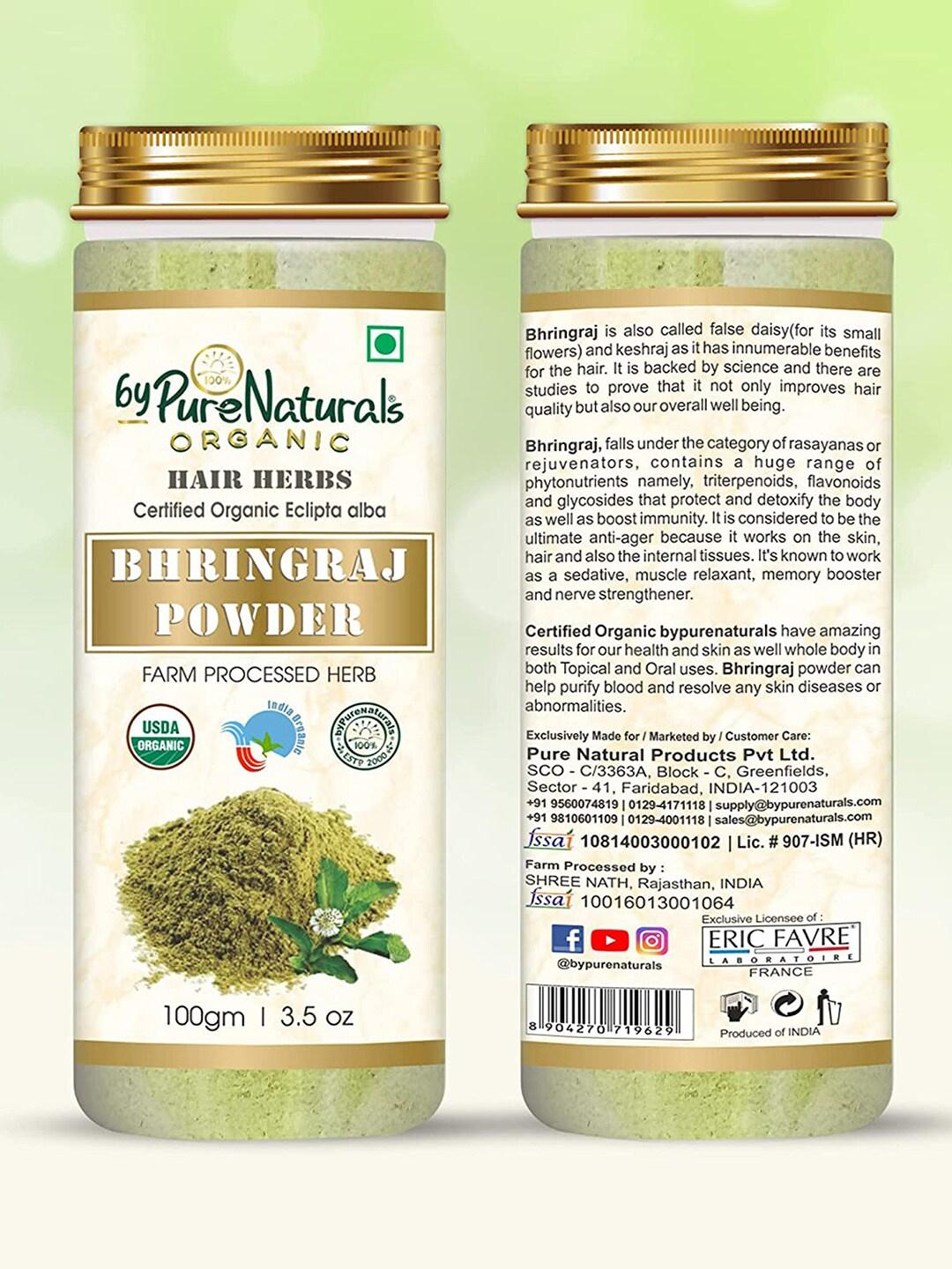 byPureNaturals 100% Natural Herbal Organic Bhringraj Powder - 100 g