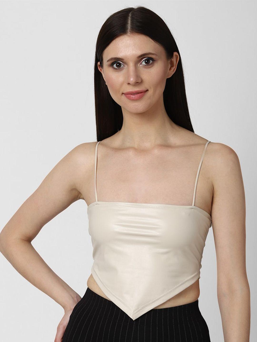 forever-21-beige-fitted-crop-top
