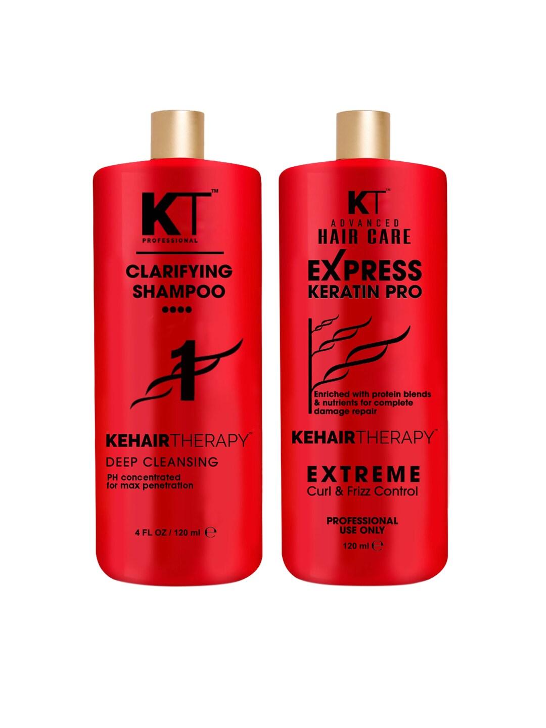 KEHAIRTHERAPY Combo of Haircare Express Keratin Pro 120 ml & Clarifying Shampoo 120 ml