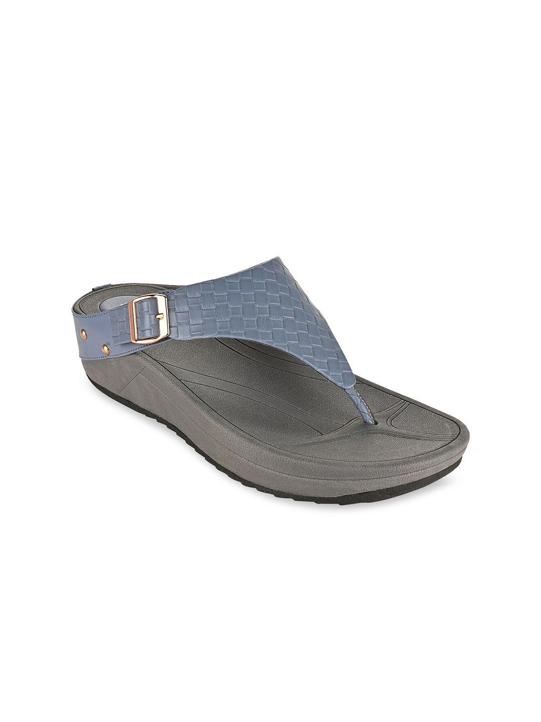rocia-women-blue-textured-synthetic-comfort-sandals