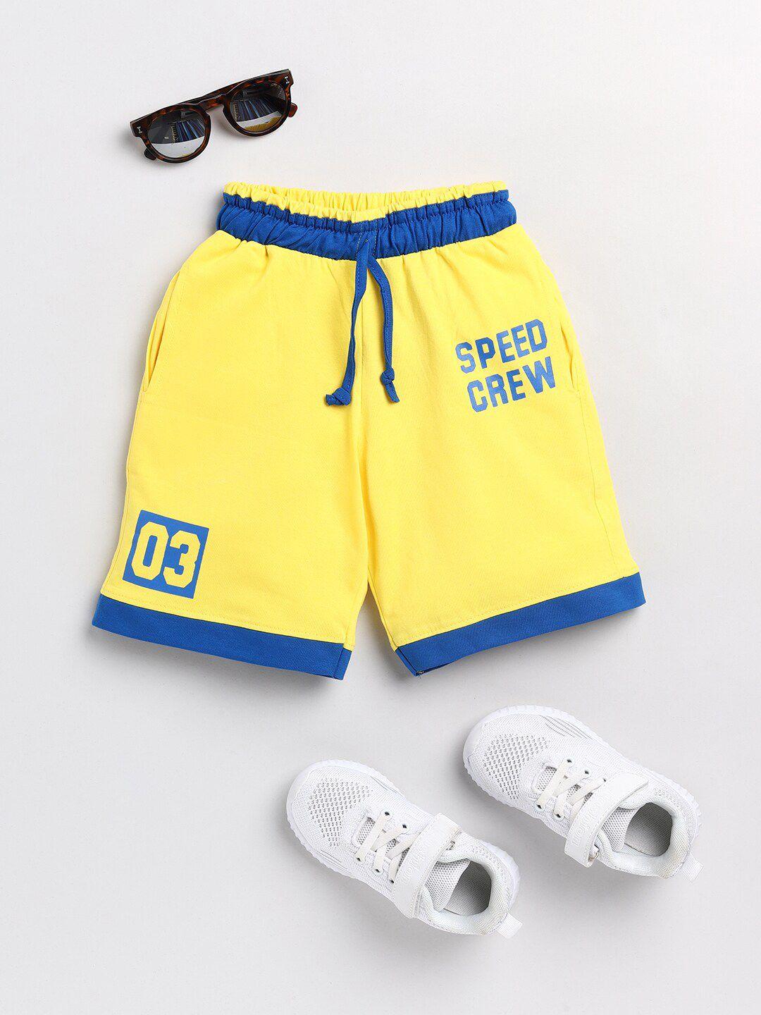 todd-n-teen-boys-yellow-typography-printed-cotton-shorts