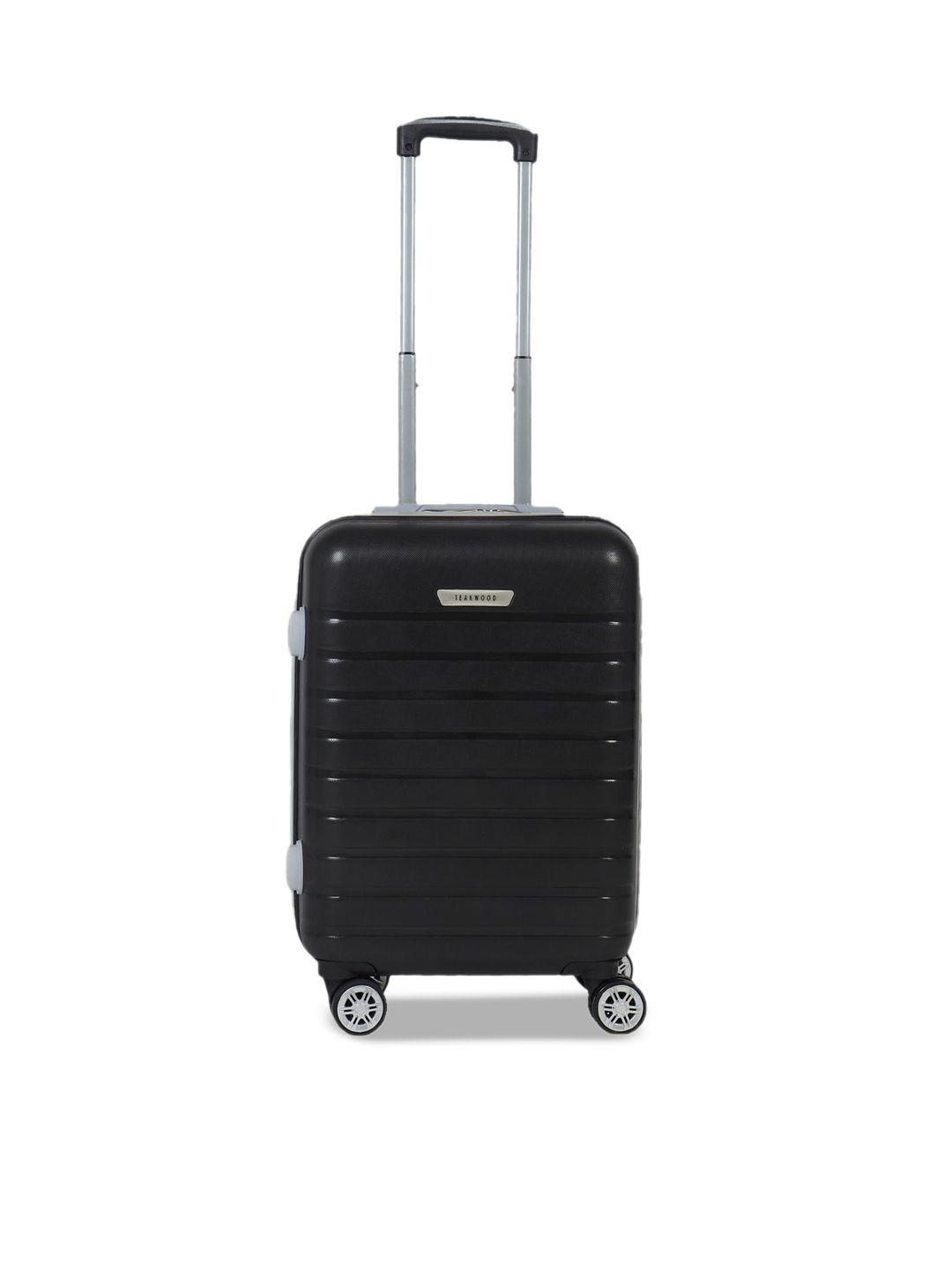 teakwood-leathers-black-textured-hard-sided-cabin-trolley-suitcase