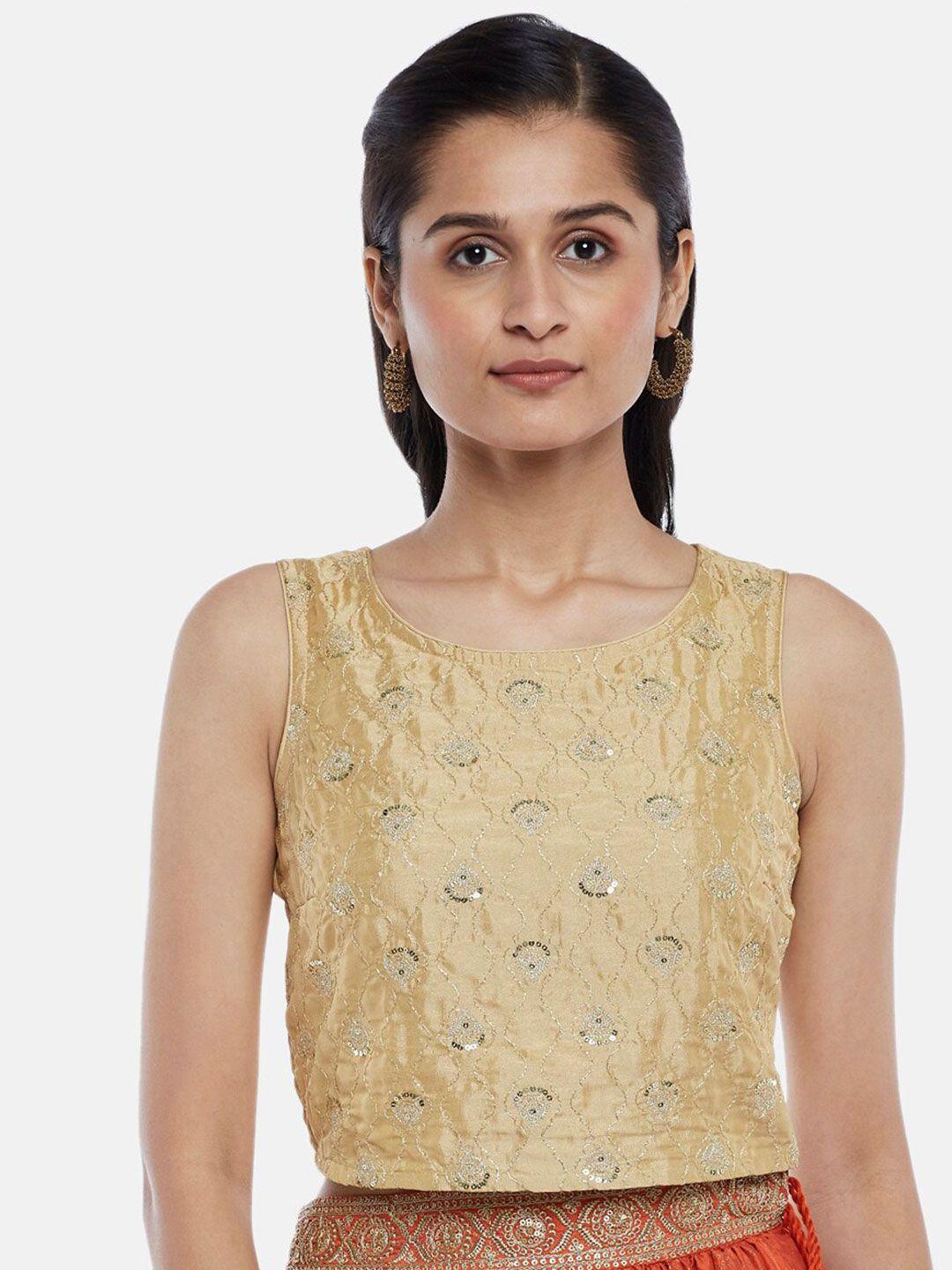 akkriti-by-pantaloons-gold-toned-sequined-ethnic-crop-top