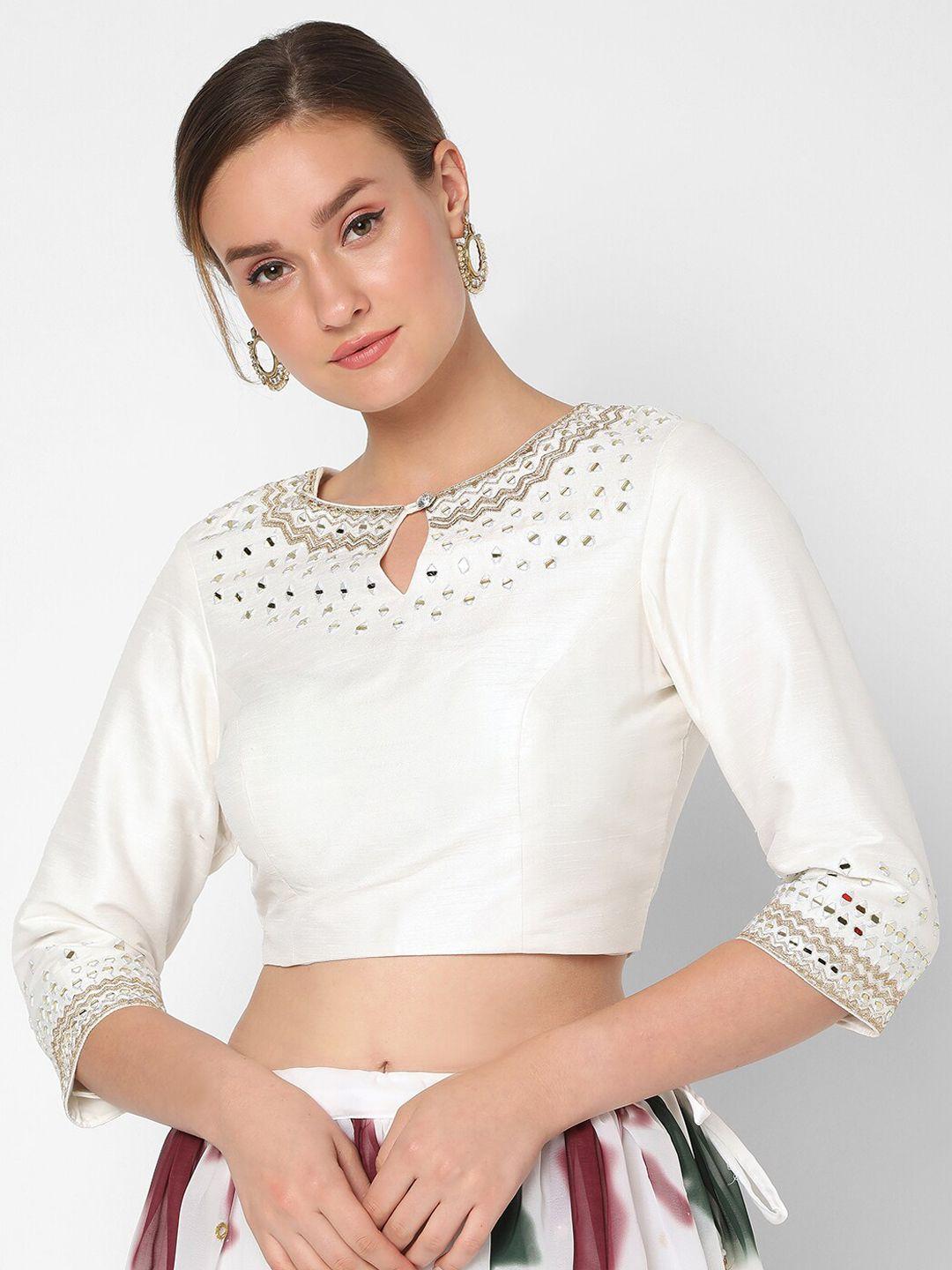 salwar-studio-women-white-embroidered-readymade-saree-blouse