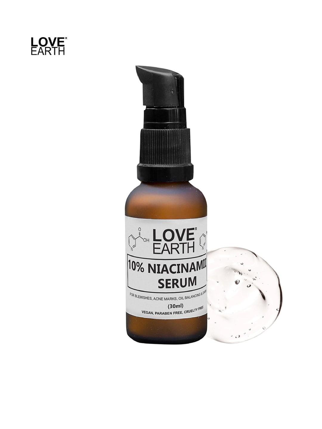 LOVE EARTH 10% Niacinamide Serum for Acne Spots & Blemishes - 30ml