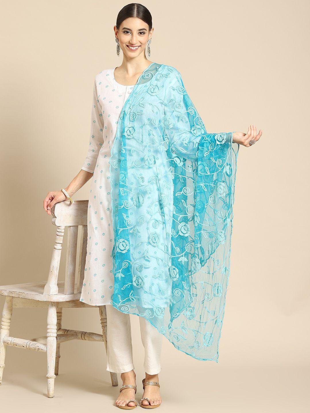 saadgi-blue-ethnic-motifs-embroidered-dupatta-with-chikankari