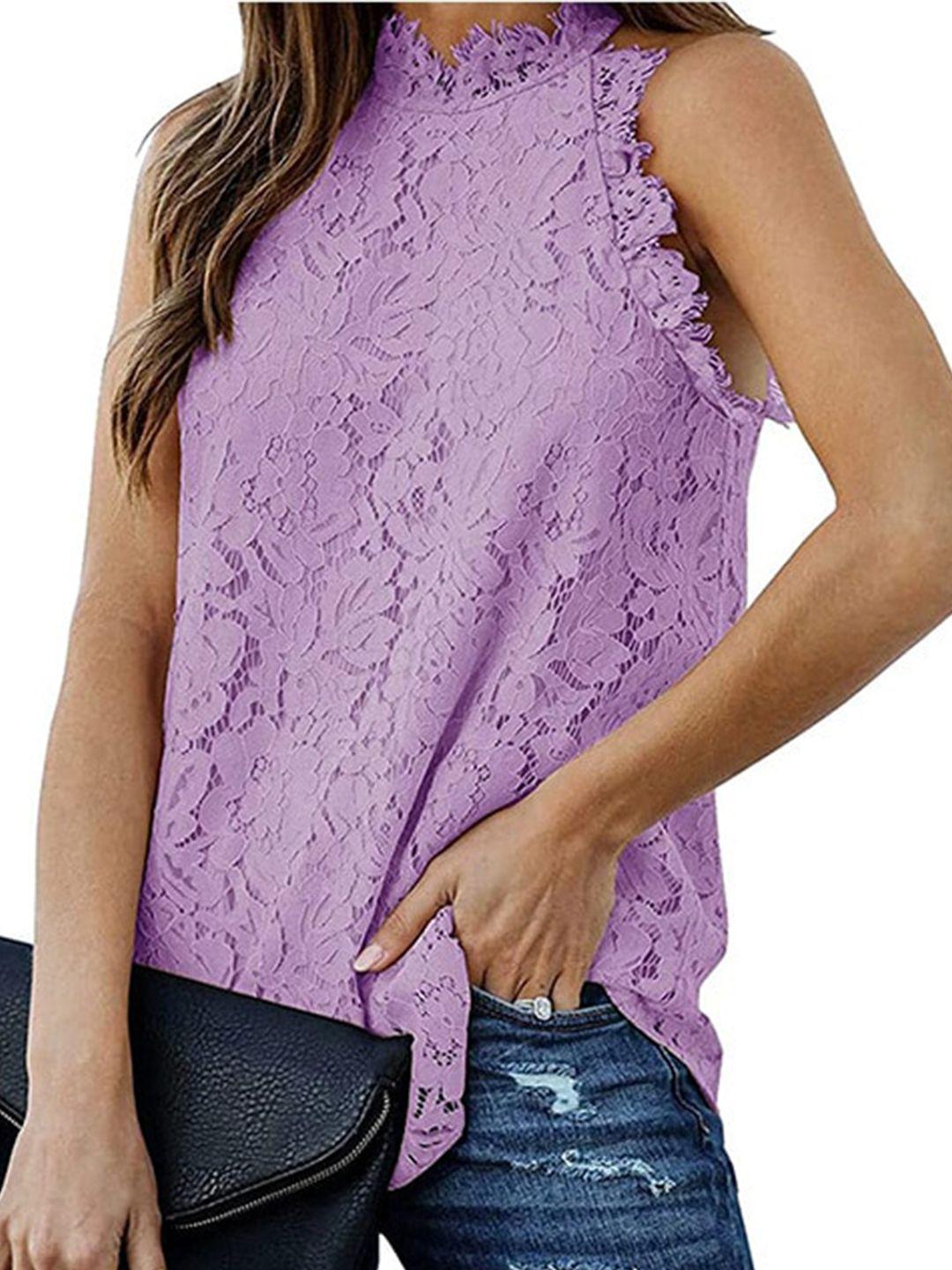 stylecast-purple-high-neck-self-design-regular-lace-top