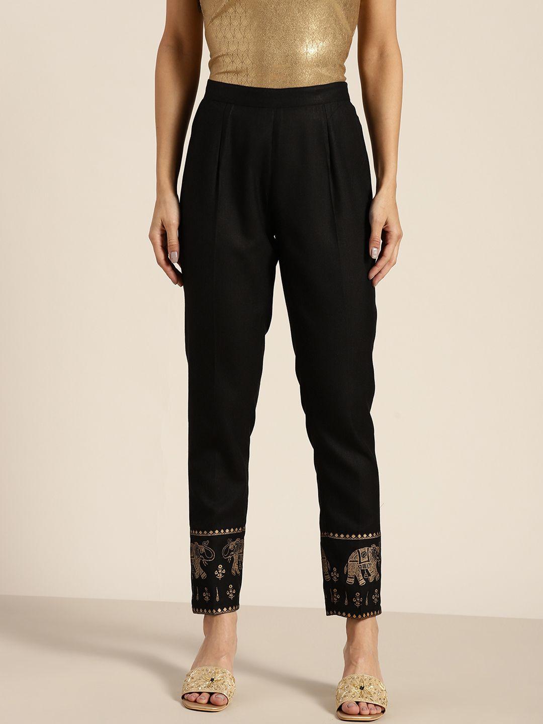 shae-by-sassafras-women-stunning-black-ethnic-motifs-pleated-form-trousers