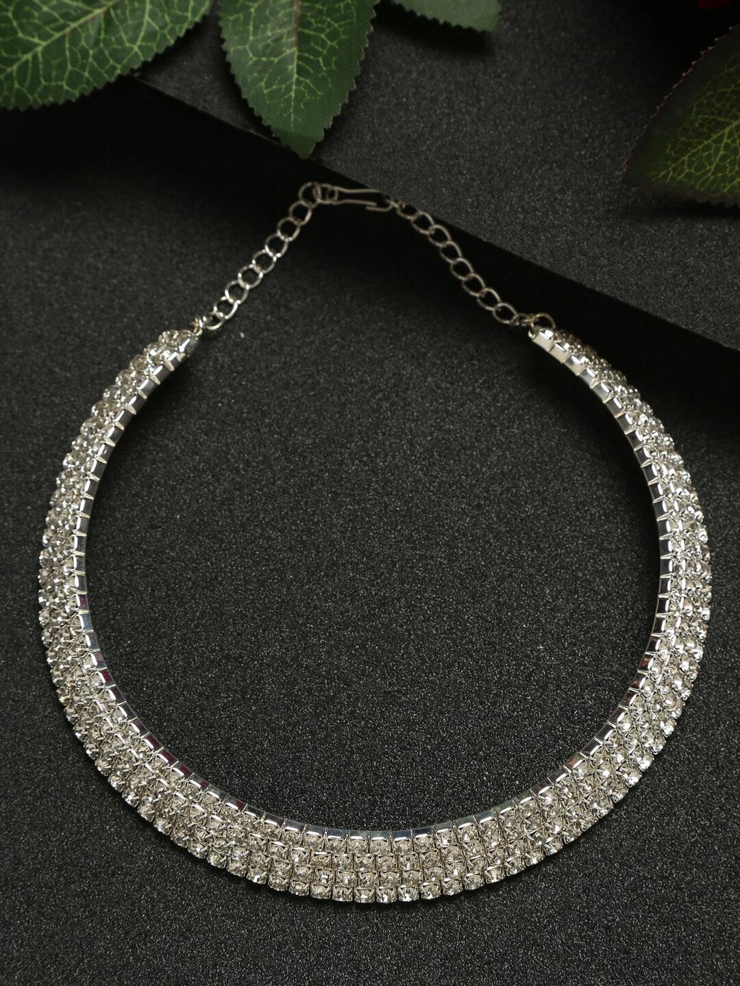 YouBella Women Silver Necklace and Chains