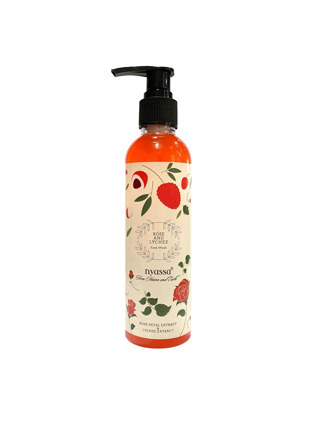 Nyassa Rose & Lychee Face Wash with Rose Petal and Lychee Extracts - 200 ml