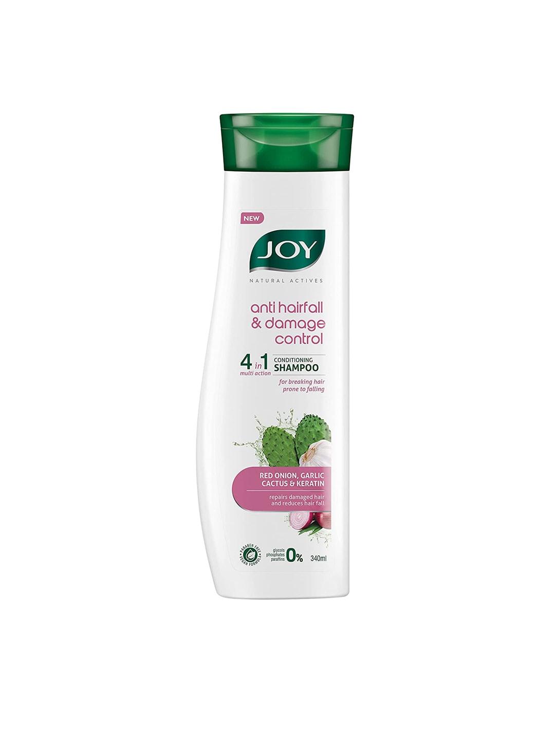 JOY Natural Actives 4-In-1 Anti Hairfall & Damage Control Conditioning Shampoo - 340 ml