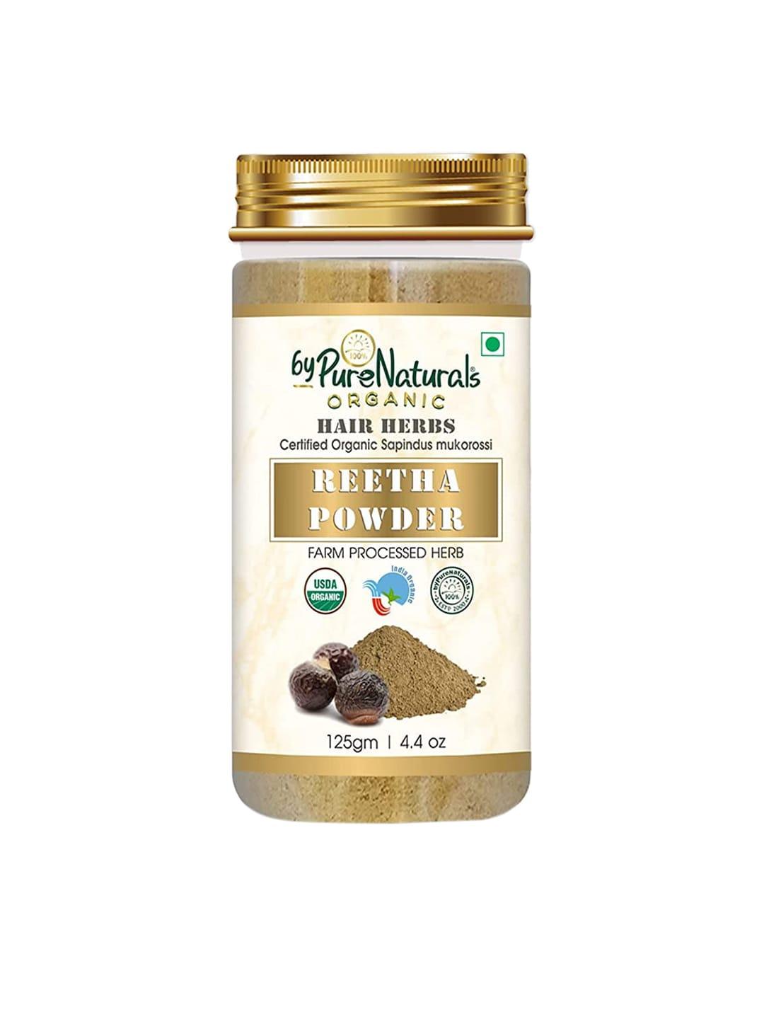 byPureNaturals 100% Natural Organic Hair Herbs Reetha Powder - 125 g