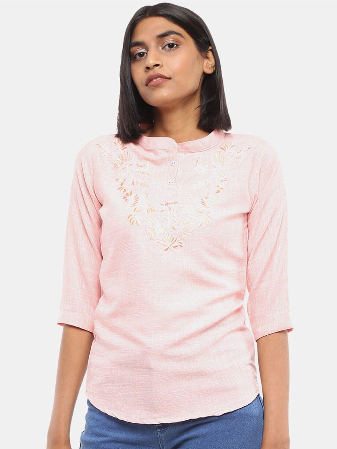 v-mart-women-pink-floral-embroidered-top