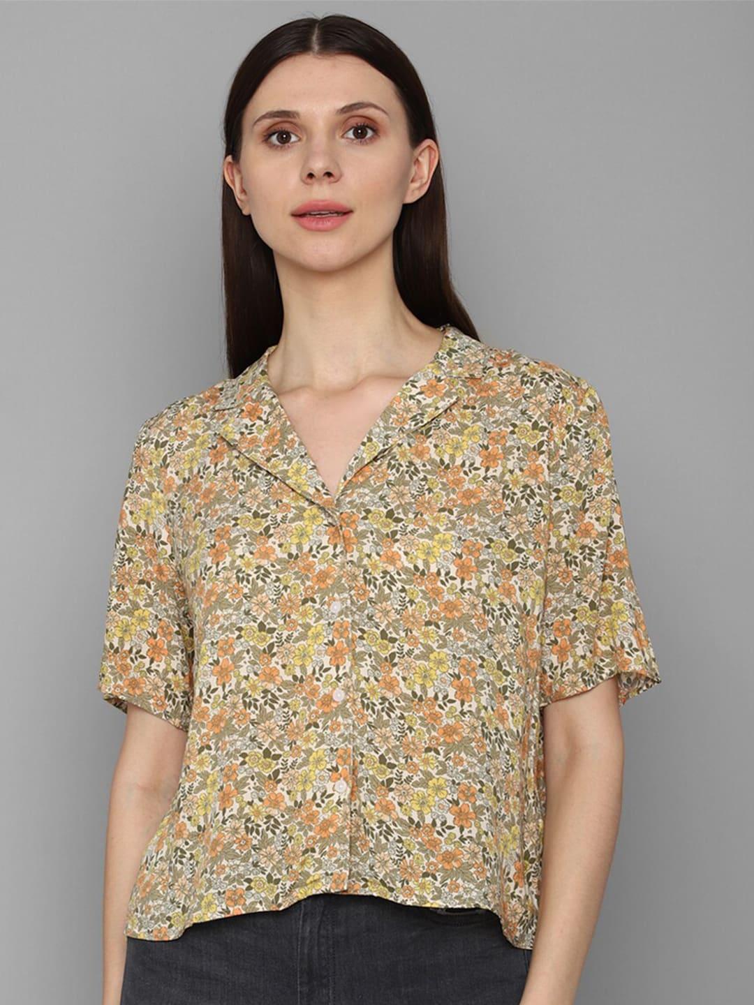 Allen Solly Woman Women Multicoloured Printed Casual Shirt