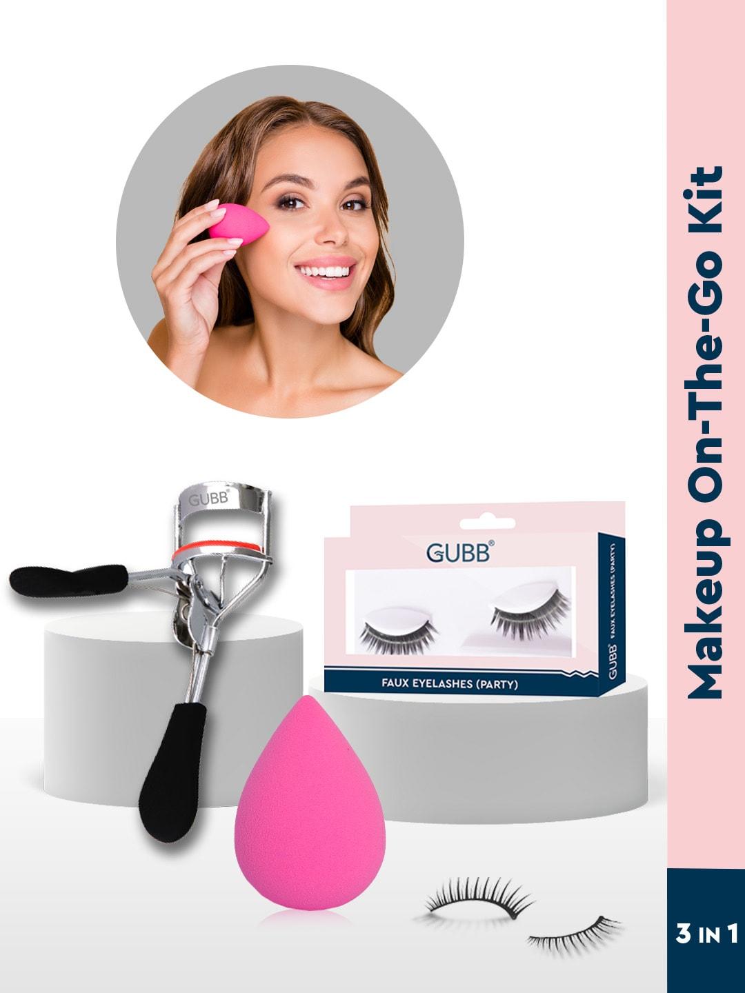 GUBB Set of Eyelash Curler - Beauty Blender - Eyelash Brush - 3Pc