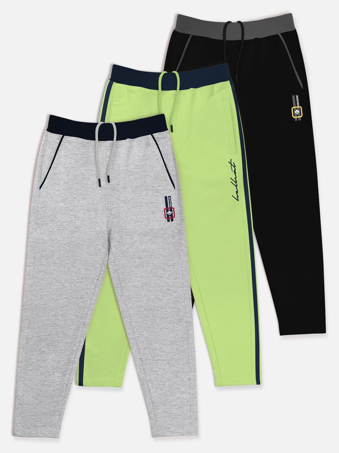 HELLCAT Boys Pack Of 3 Solid Track Pants