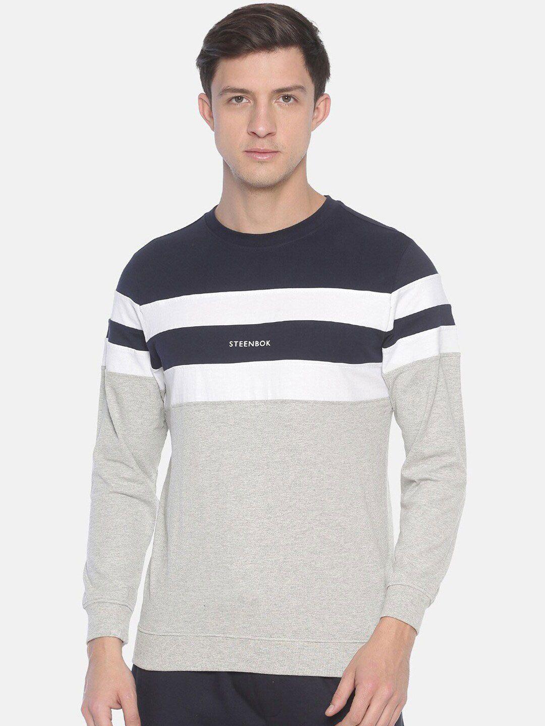 steenbok-men-grey-striped-sweatshirt