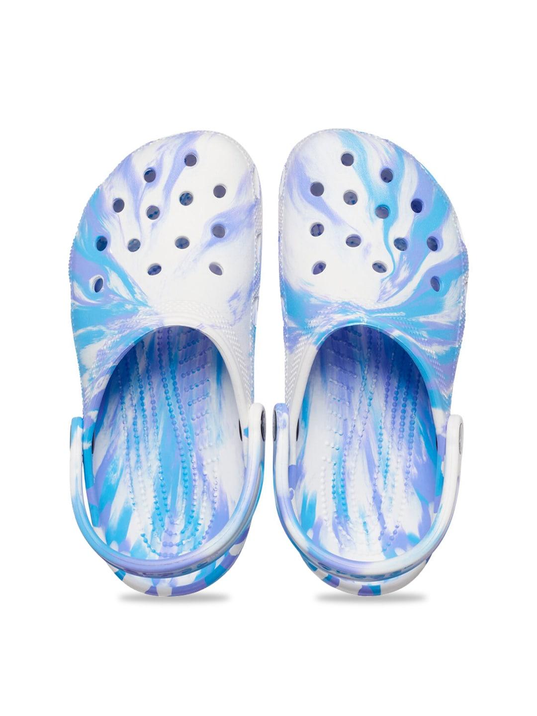 Crocs Unisex Blue & White Clogs Sandals