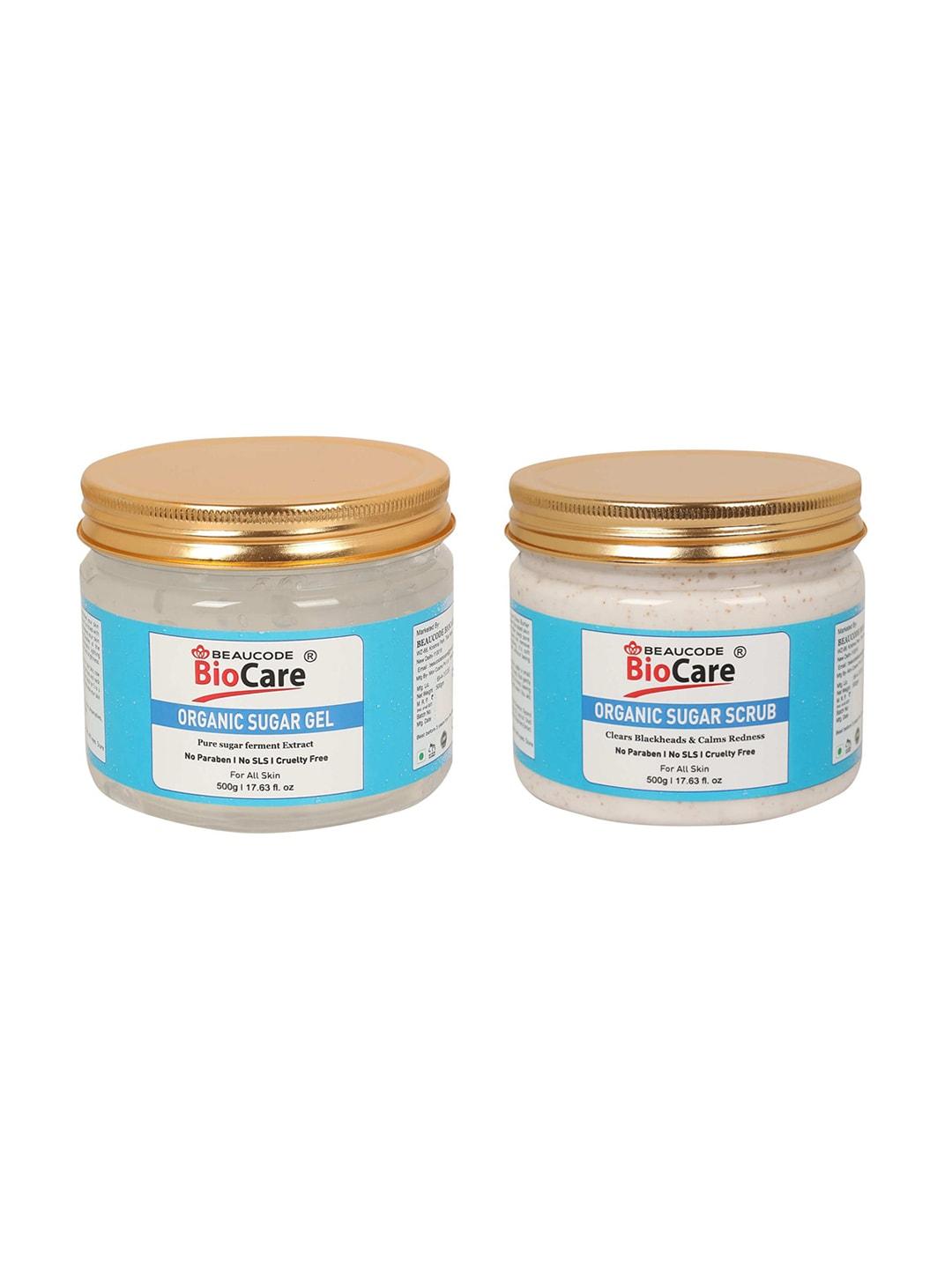beaucode-biocare-white-set-of-2-organic-sugar-gel-&-scrub---500-g-each