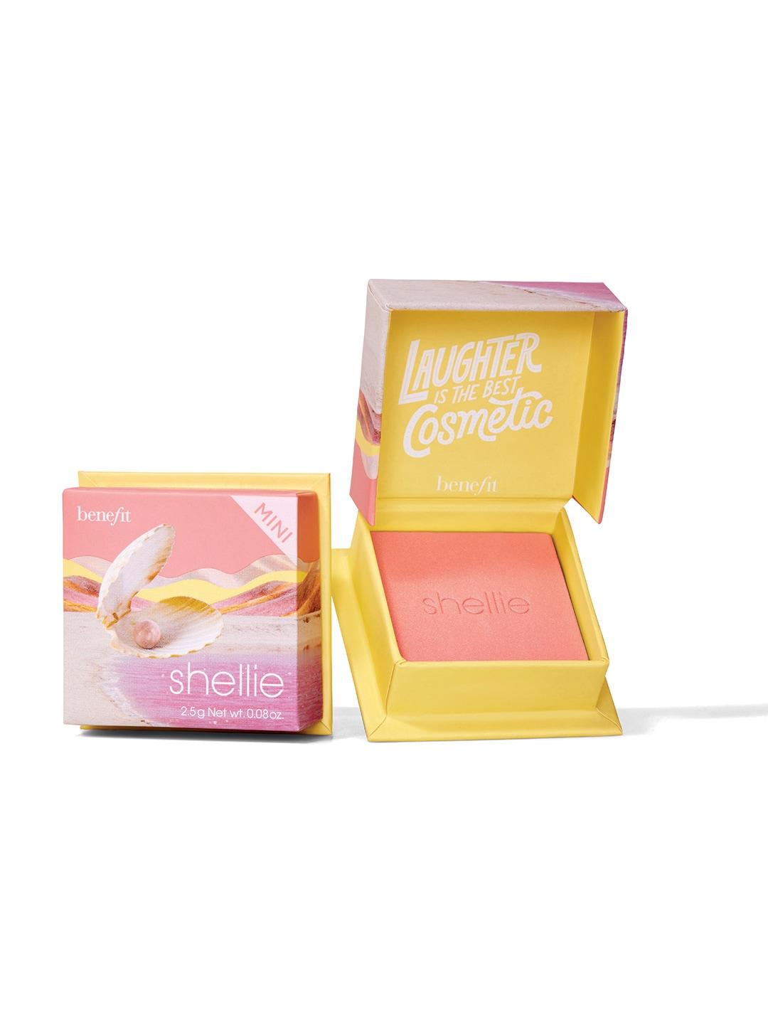 Benefit Cosmetics Smudge-Proof Soft Shimmer Finish Warm-Seashell Pink Mini Blush 2.5 g - Shellie