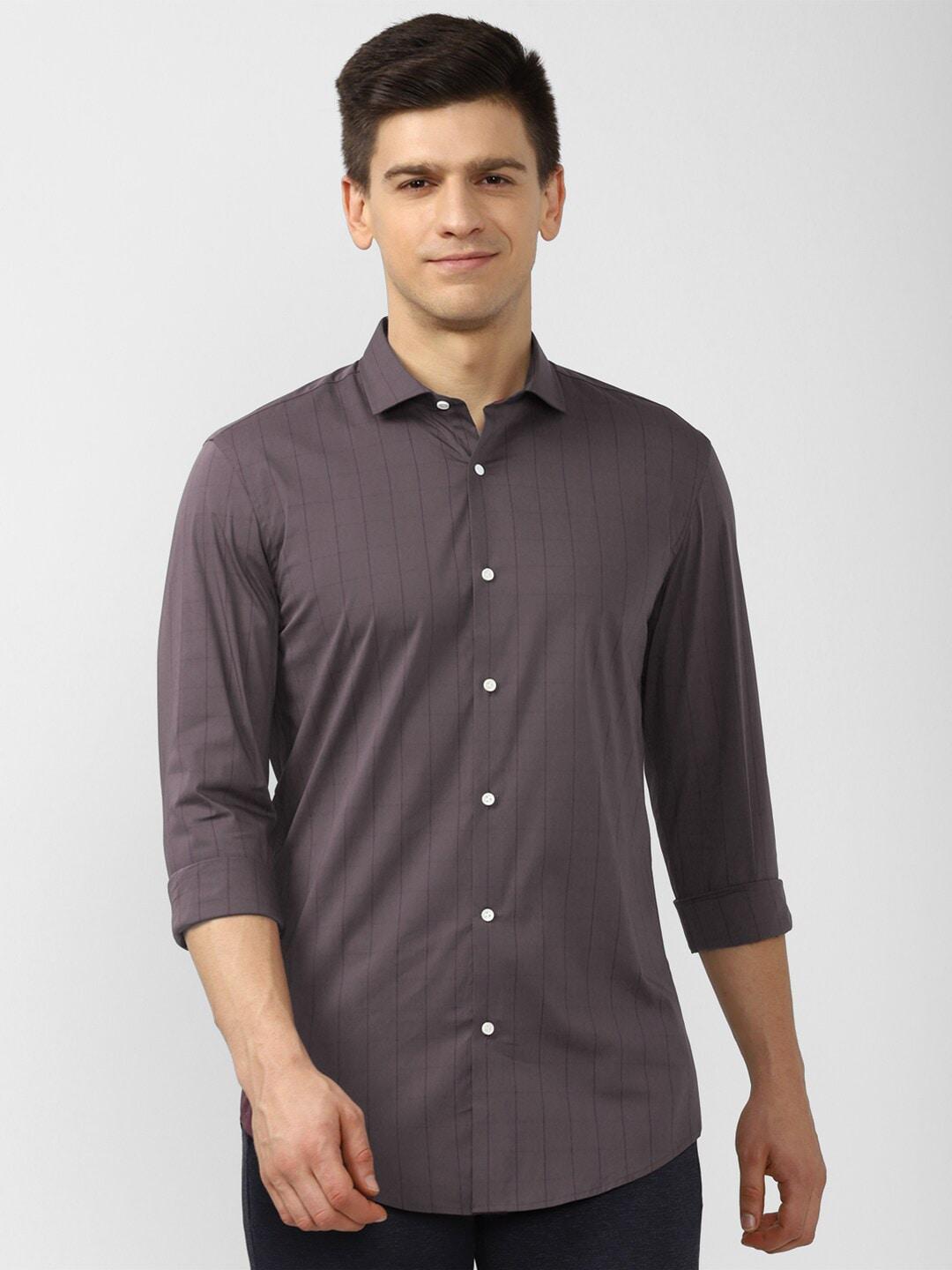 peter-england-men-purple-slim-fit-windowpane-checked-casual-shirt