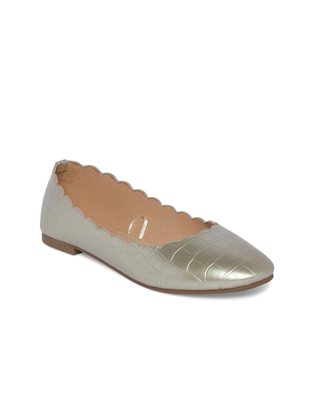 Forever Glam by Pantaloons Women Gold-Toned Ballerinas Flats